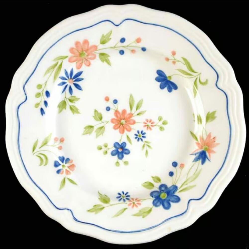 Sears Country French Vintage Ironstone China Salad Plate Replacement Piece LOT 2